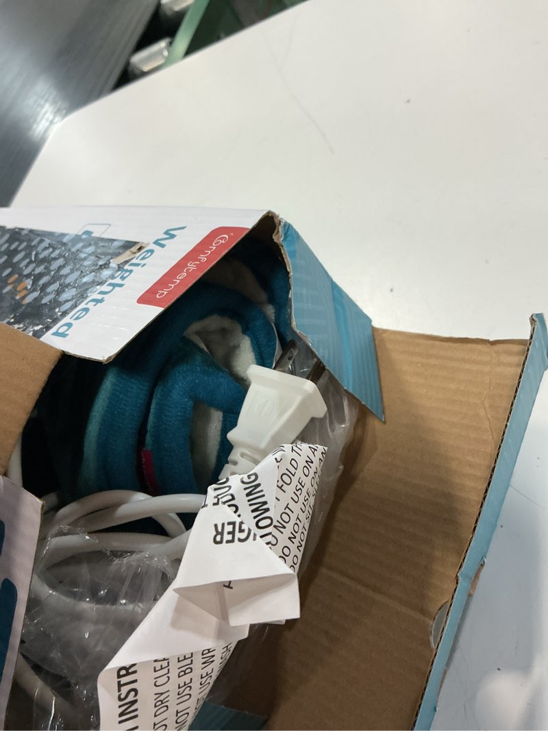 Condition photo showing Good Condition for comfytemp weighted heating pad for back & period, fsa eligible electric heat pad, birthday gift for women men mom dad & father day gifts, 2.2 lb hsa neck shoulder heated pad, 2h auto-off, 12x24, blue navy blue 12"x24"