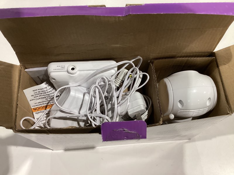 Condition photo showing As Is for vtech vm901 smart wifi baby monitor with 1080p fhd camera and 5" hd ips display, free app, remote pan tilt zoom, night vision, motion detection alerts