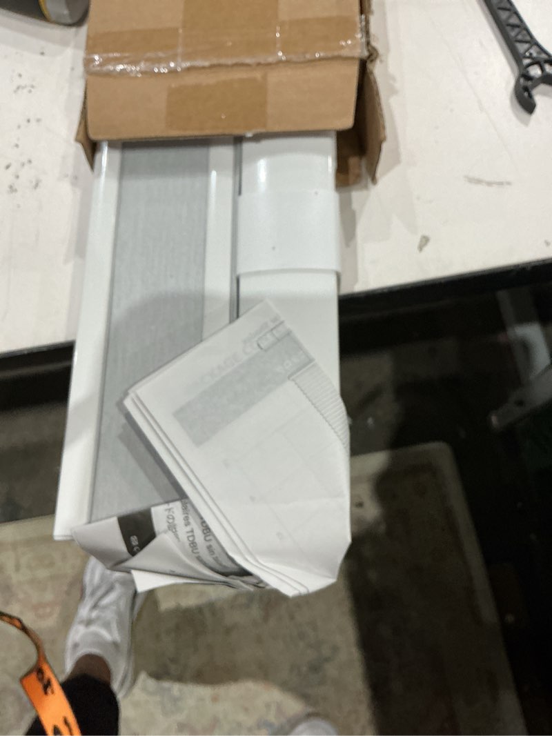 Condition photo showing Good Condition for lazblinds no tools no drill cordless cellular shades, top down bottom up (tdbu) honeycomb shades for home, blackout light blocking thermal insulation blinds for windows, 35" w x 64" h, white blackout - white 35" w x 64" h