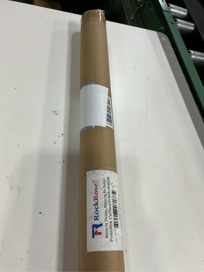 Condition photo showing New/Like New for rockrose 20% premium carbon car window tint film 24 in x 15ft 2ply charcoal privacy film uv, heat blocking tint for car or home adhesive film easy shrink, plotter friendly pro grade 24 in x 15ft 20 percent