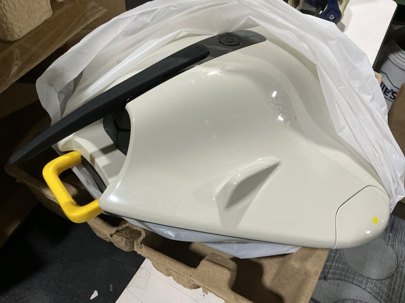 Condition photo showing As Is for poolmr cordless robotic pool cleaner - above ground pool vacuum robot - 40w strong suction, dual cleaning system, barrier crossing, 120-min runtime up to 1614 sq for above ground pools,white