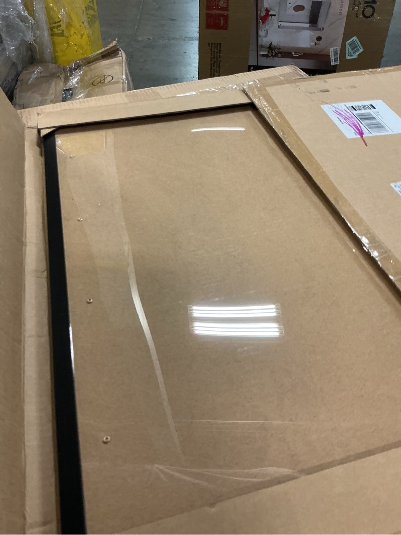 Condition photo showing Good Condition for black picture frame, 24x24 picture frame for square photo poster canvas certificate document display horizontally or vertically high transparent wall gallery(size 24 x 24 inches) black (pack of 1) 24x24