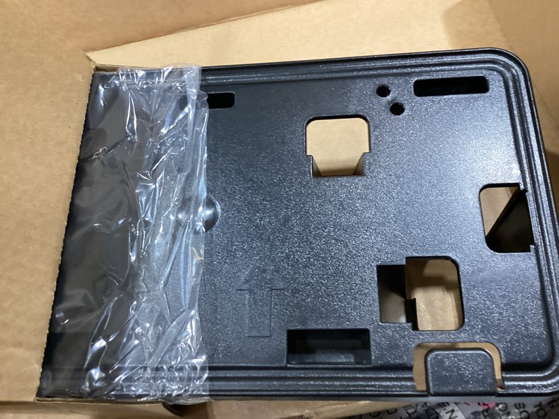Condition photo showing Good Condition for front license plate frame for 2024 2025 2026 ford f150 2.7l 3.5l with immersion heater without tremor package & bumper trim front bumper license plate holder mounting bracket replace# rl3z17a385ba for 24-26 f150 (2.7l 3.0l 3.5l)