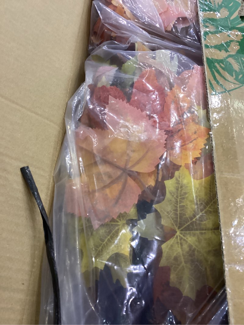 Condition photo showing New/Like New for Fall Artificial Tree-35in Halloween Tree - 2PCS Maple Tree Fake Fall Tree UV Resistant Plants with Planter for Fall Porch Decor Indoor and Outdoor Home Garden Decor (2, Orange Color)