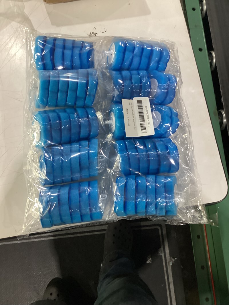 Condition photo showing New/Like New for Disposable Toilet Bowl Wand Refills, Toilet Cleaning Refills, Disinfecting Scrubbing Pads,60 Count Disposable Toilet Brush Refills, Toilet Cleaning Sponges Heads for Bathtub, Floor, Drain 60pcs Replacement Heads Only