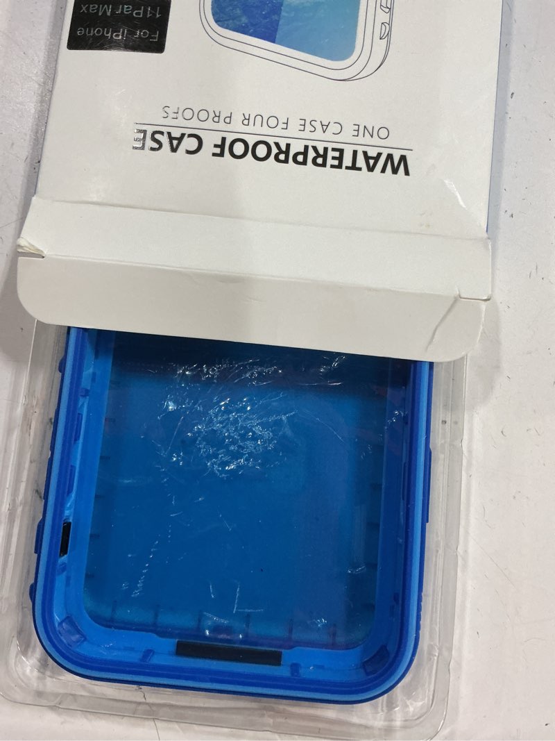 Condition photo showing Good Condition for cozycase waterproof case for iphone 11 pro max, shockproof full-body rugged bumper sealed case with built-in screen protector for iphone 11 pro max 6.5 inches 2019 release - blue for iphone 11 pro max (6.5") blue