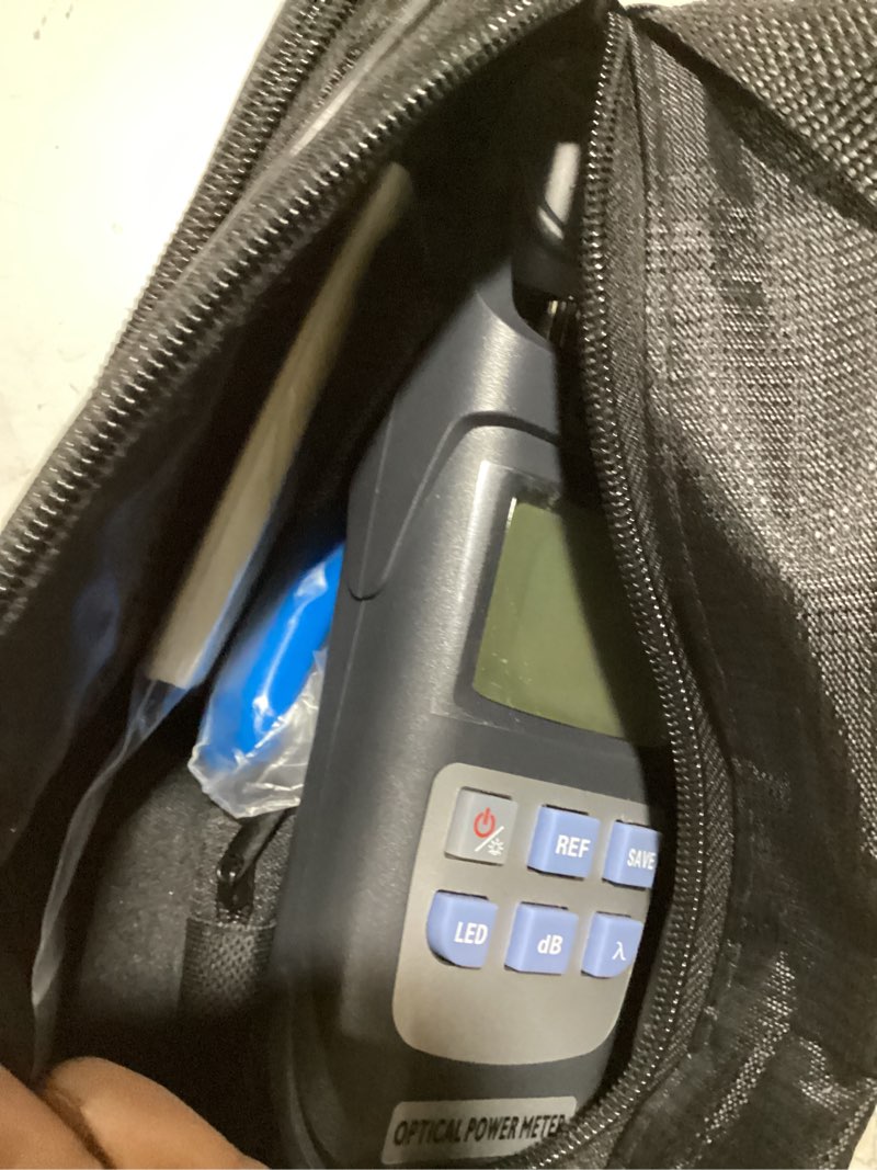Condition photo showing Good Condition for fiber optic terminal kit 9-in-1 ftth tool kit equipped with s-6c optical fiber cleaver and high precision optical power meter a-y710a (-70~+10dbm) well as wire stripper fibre tool kit