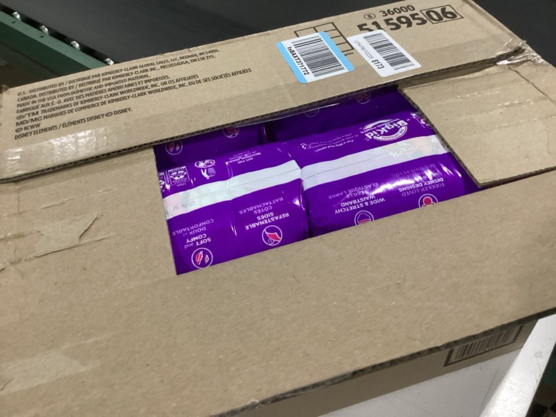 Condition photo showing New/Like New for pull-ups girls' potty training pants, size 3t-4t training underwear (32-40 lbs), 112 count (4 packs of 28) 3t-4t 112