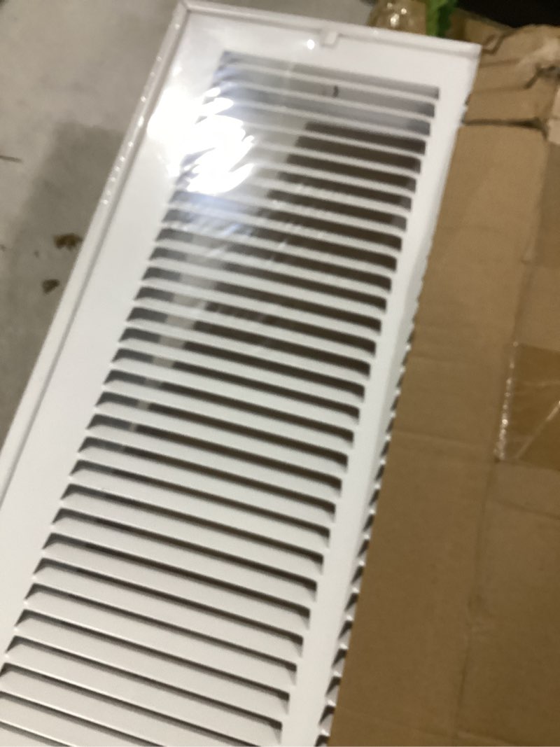 Condition photo showing Good Condition for 18x18 return air grill [duct opening size],return air vent cover for sidewall and ceiling,steel return air grill removable face/door for 1-inch filters(18"w x 18"h [duct opening])