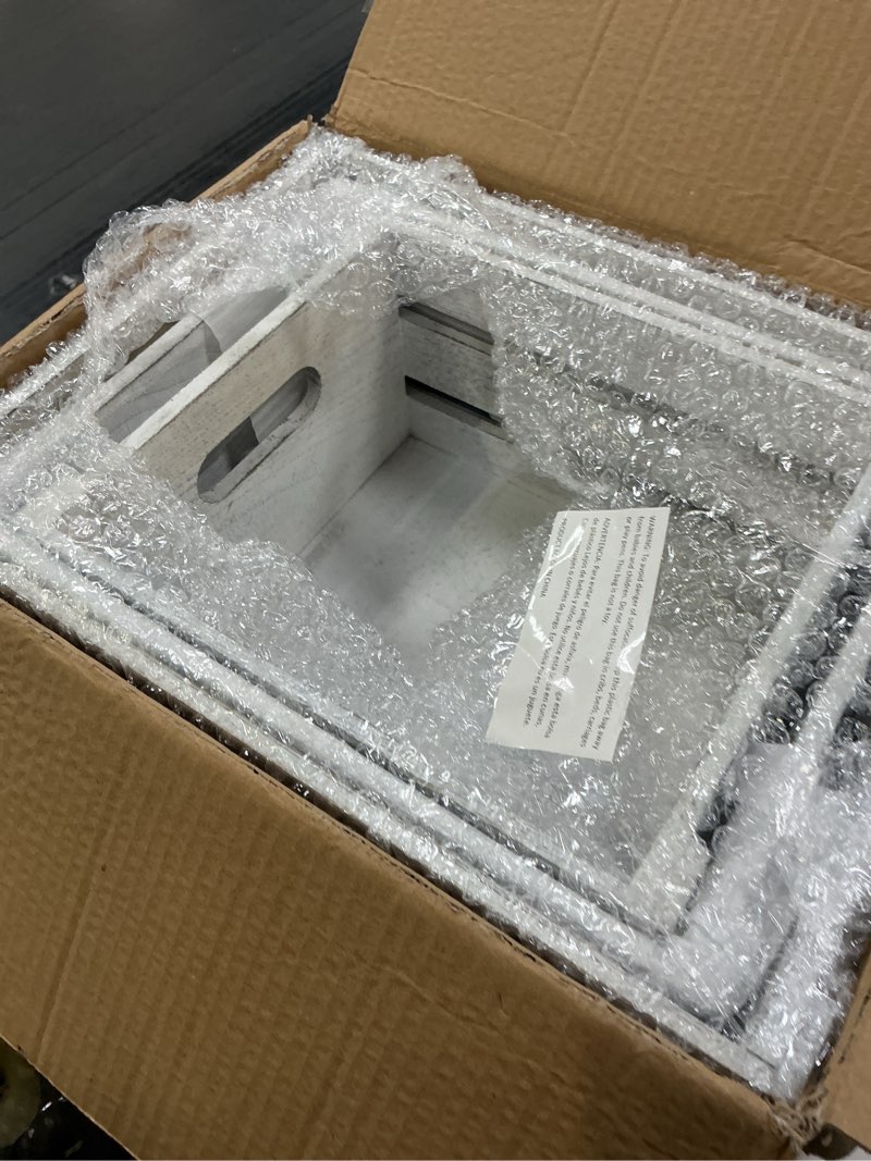 Condition photo showing Good Condition for Storage Crates 3 Pcs Wooden Crates Decorative Boxes,Nesting Storage Container Rustic White,Boxes for Storage, Display,Decor