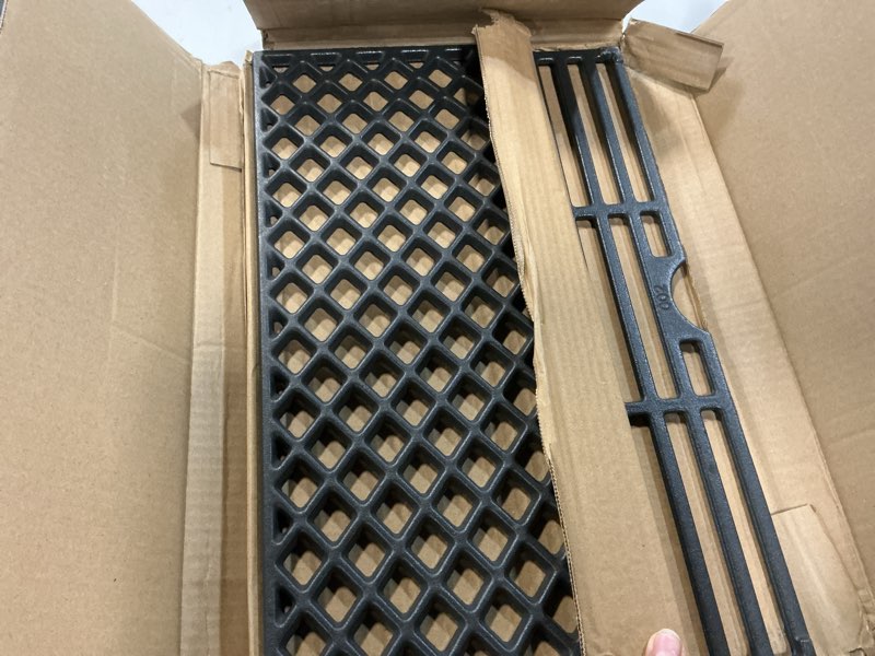 Condition photo showing Good Condition for dgh474crp dgf493bnp grates replacement parts for dyna glo grill parts dgh483crp dgb495sdp-d grill grate cooking grates dyna glo grill grates 70-01-911 cast iron sear grill cooking grates parts 3pcs grates 16 4/9”l