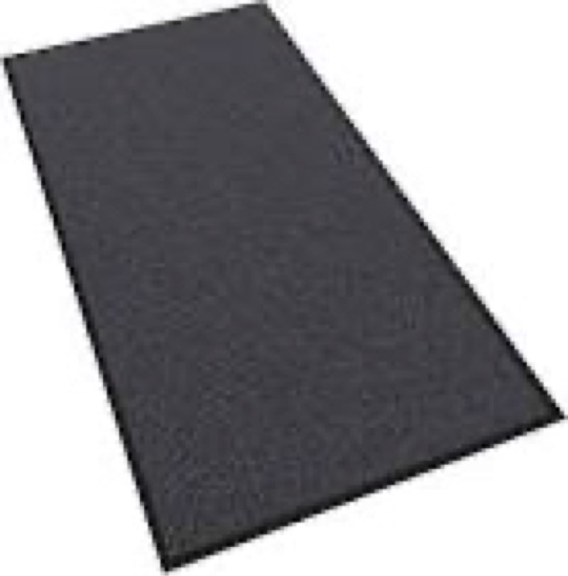 extra large commercial floor mat, 48"x96" heavy duty indoor outdoor entrance mat, all weather waterproof door mat, non slip rubber backing, low-profile, easy to clean, for entryway