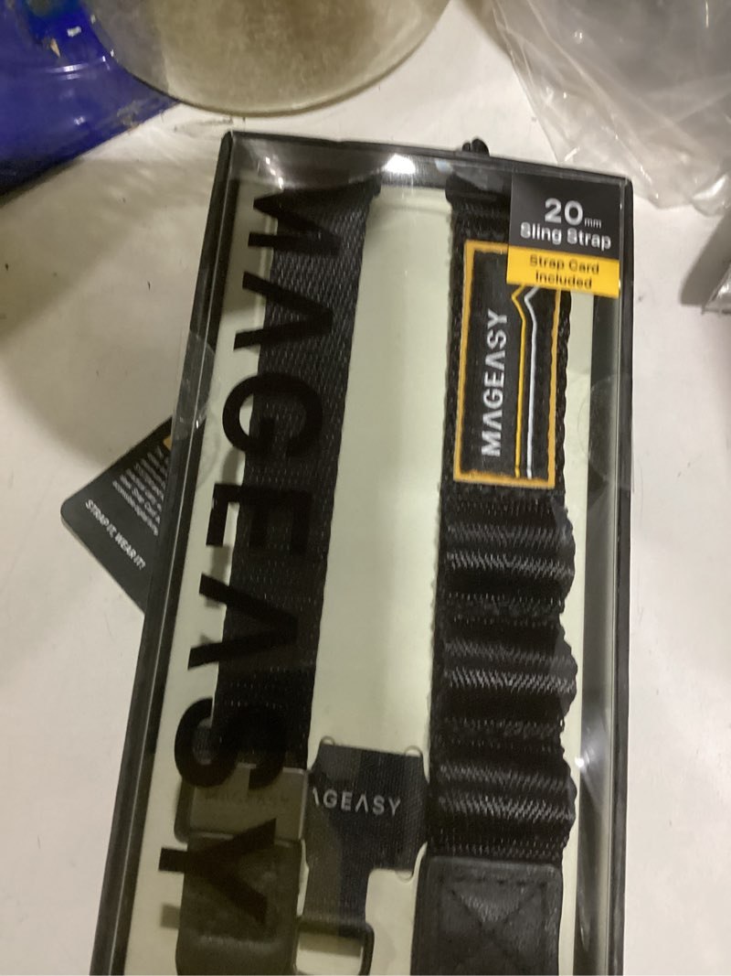 Condition photo showing New/Like New for MAGEASY 2-IN-1 Cell Phone Lanyard Crossbody + Wrist Strap with Phone Tether Tab & Attachment Loop & Keychain Compatible with iPhone Most Smartphones | Click and Go Strap for Travel Anti Theft (Black)