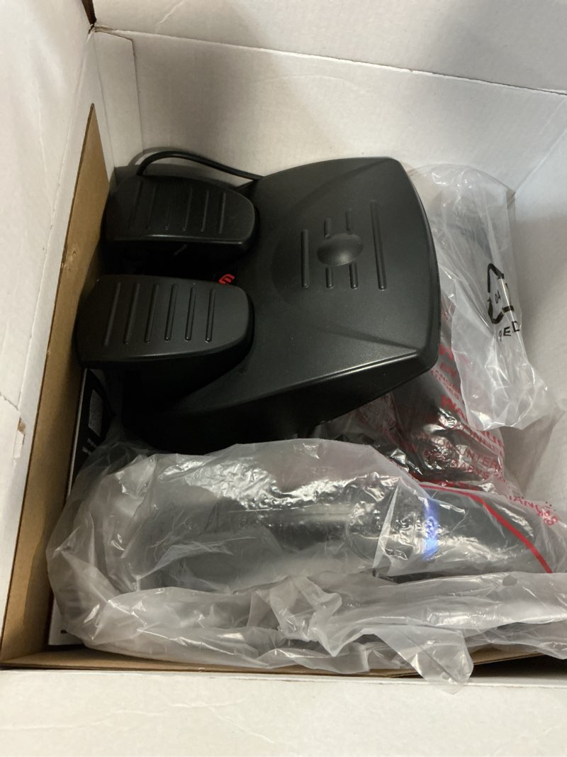 Condition photo showing Good Condition for subsonic - superdrive 220 rs-5 steering wheel - ps5 racing wheel with dual joysticks, 180° rotation, pedals and paddles. compatible with ps5 and pc - black