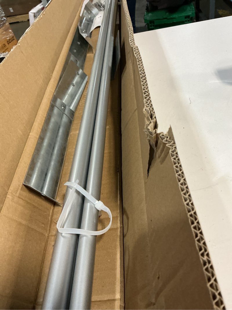 Condition photo showing As Is for 2025 Update Silver Plated High-End Ebusin 10" Extended Roof Bracket Supports Chimney Stove Pipe for DuraVent Triple Wall 6" I.D,Suitable for All Outer Diameters of 10", Stability Against Wind & Snow 10 inches