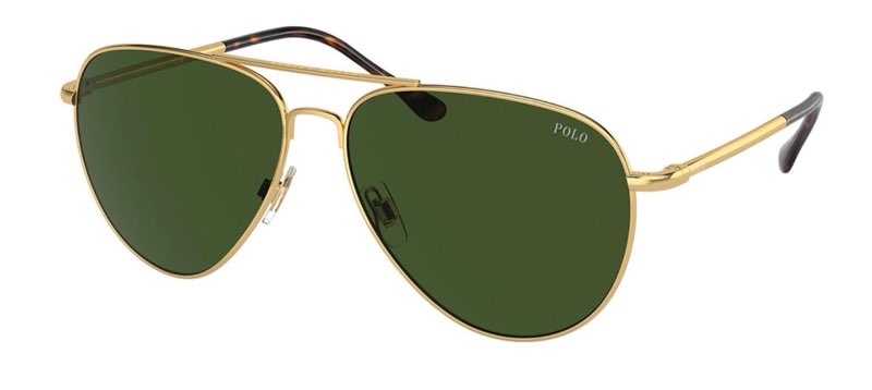 Polo Ralph Lauren PH3148 941171 Men's Sunglasses Gold Size 59