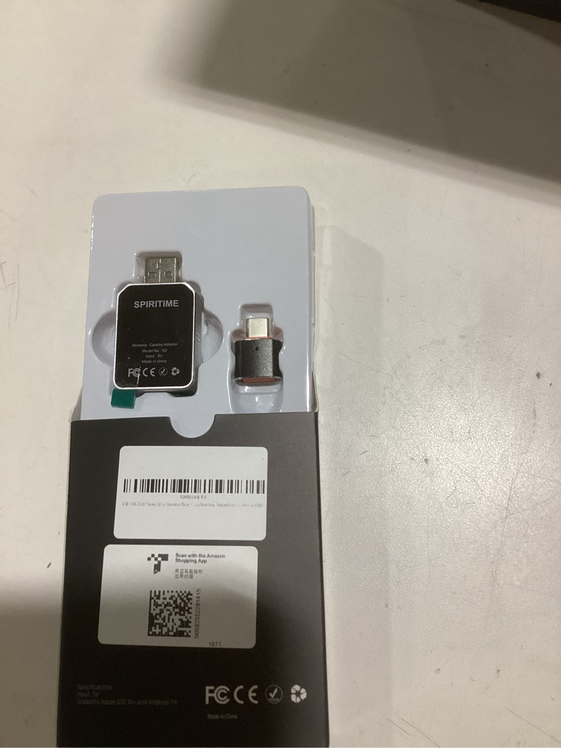 Condition photo showing New/Like New for wireless carplay adapter for iphone, 2026 upgraded 2-in-1 android auto carplay wireless adapter, convert wired to wireless, fast & stable, plug & play, compatible with factory wired carplay cars 2016+ silver