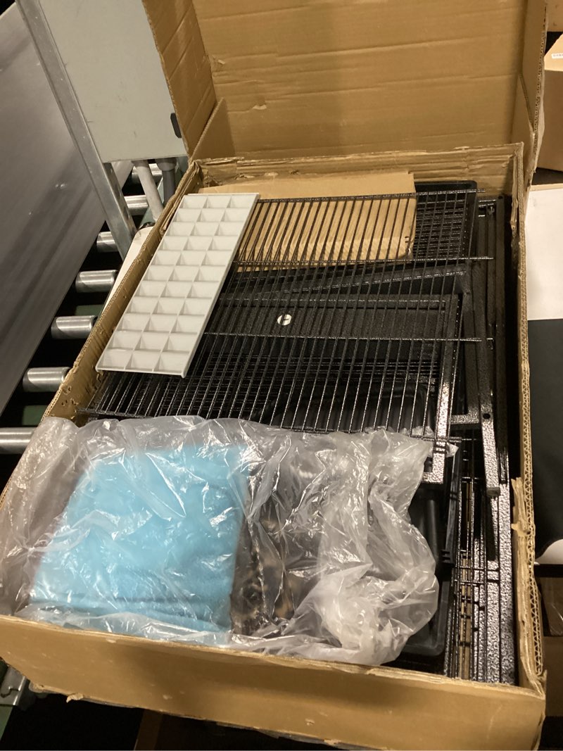 Condition photo showing As Is for (similar to product) habutway 36.5''h large metal rolling ferrets cage, 2-tiers small animal cages, critter nation cage for rats/chinchillas, 0.5'' bar spacing for ferret,small animal cage w/removable ramp & platform