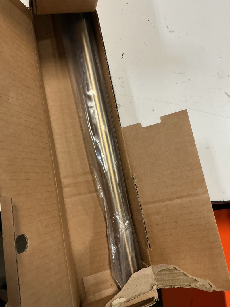Condition photo showing Good Condition for ivilon drapery treatment window curtain rod - acrylic ball 1 inch pole. 28 to 48 inch. warm gold 28" to 48" warm gold
