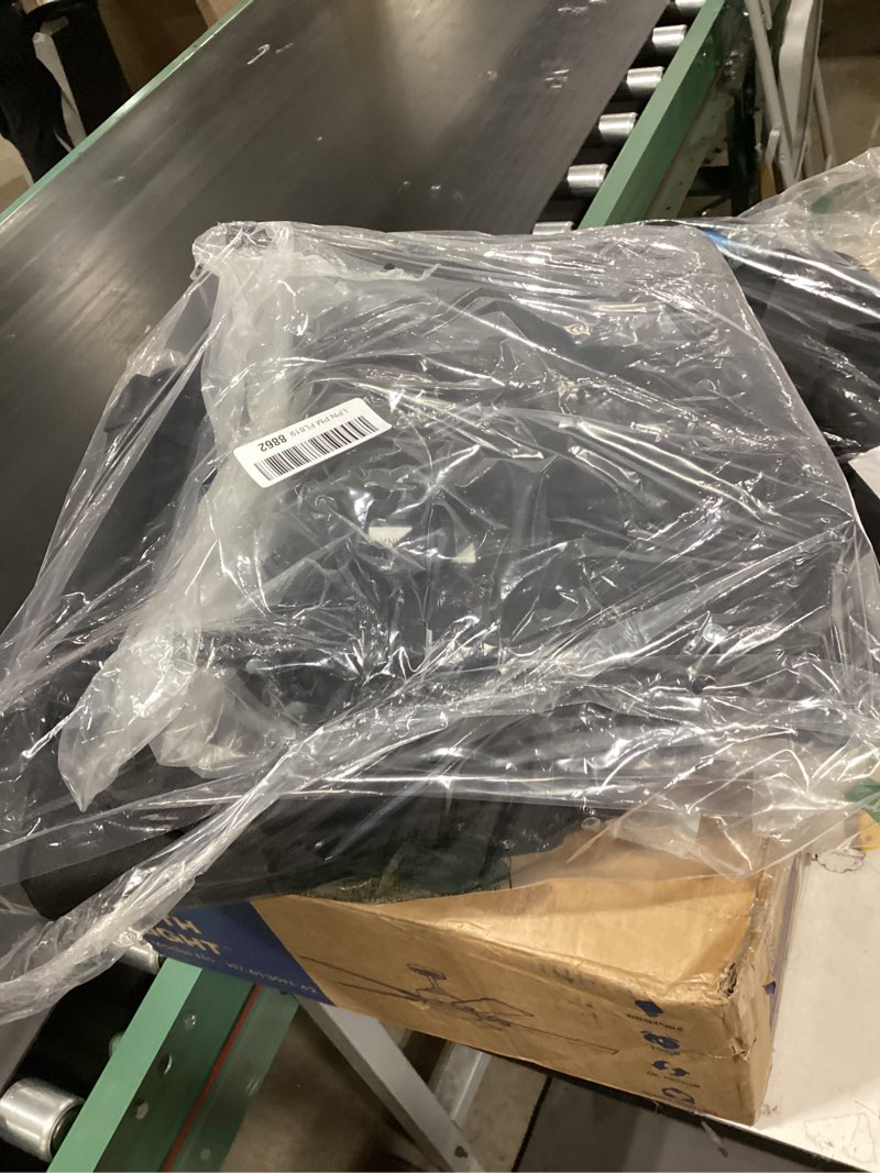 Condition photo showing New/Like New for stadium seat for bleachers with back support and wide padded cushion stadium chair - includes shoulder strap and cup holder