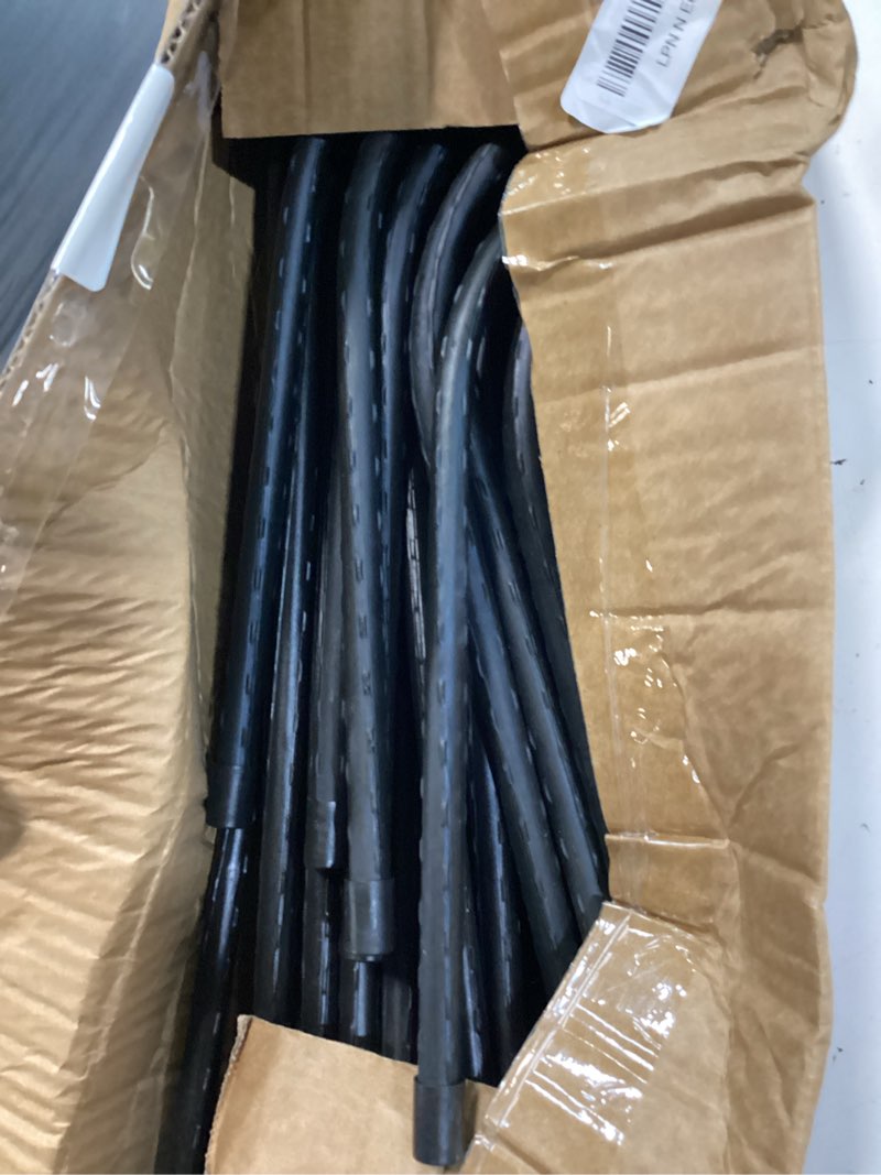 Condition photo showing As Is for vicamb 3 pack large peony cages and supports,28" h x 17" d grow through plant support rings,plastic rings with stainless steel core stakes for peonies,roses and top-heavy blooms