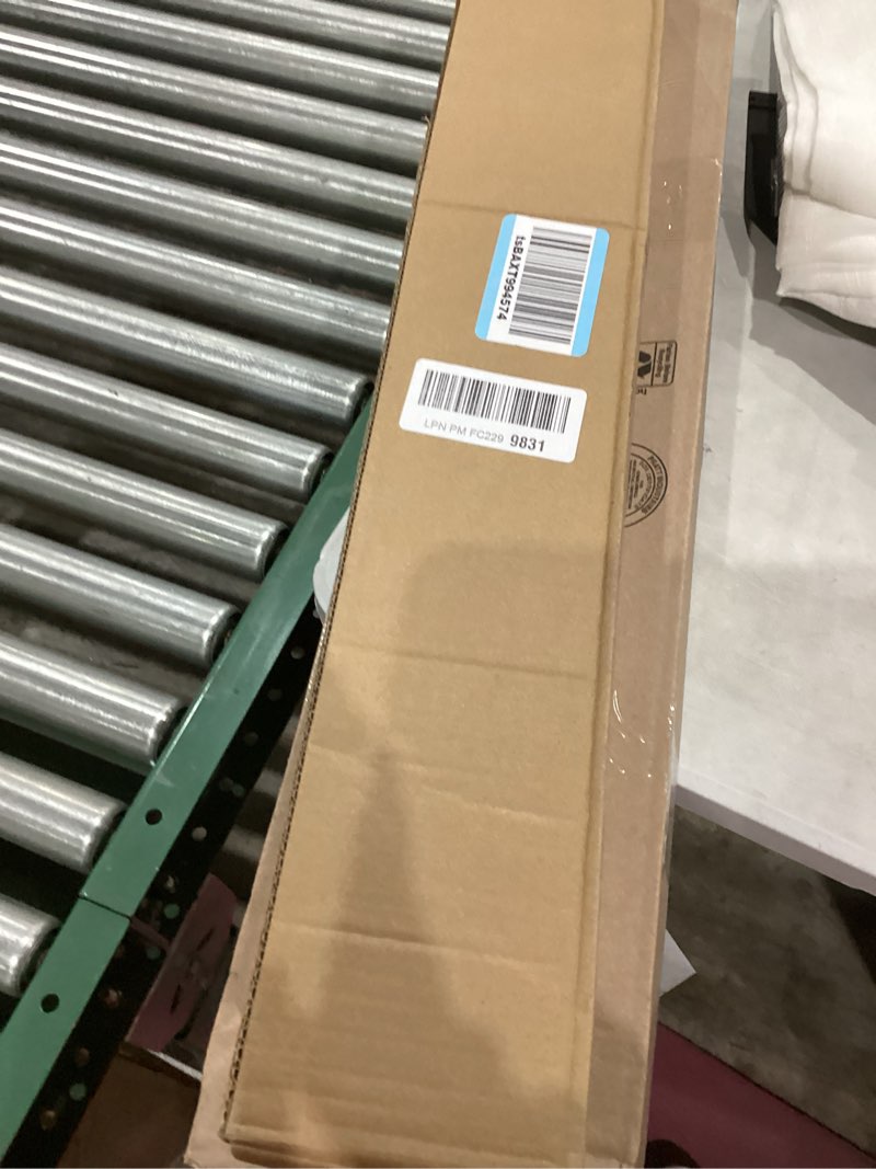 Condition photo showing New/Like New for LazBlinds No Tools No Drill Cordless Bamboo Roman Shades, Light Filtering Window Treatment, Roll Up Bamboo Blinds for Windows 28'' W x 64'' H, Brown Light Filtering-brown206 28" W x 64" H