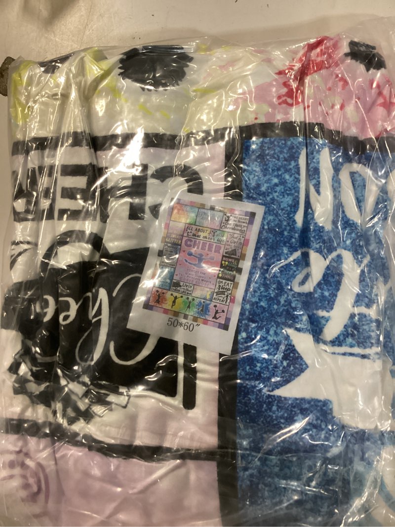 Condition photo showing New/Like New for Cheerleader Gifts Blanket 50"x40" - Cheerleading Gifts for Girls - Cheer Gifts for Cheerleaders - Gifts for Cheerleaders - Cheer Coach Gift - Cheer Squad - Birthday Gift Ideas for Teens Kids