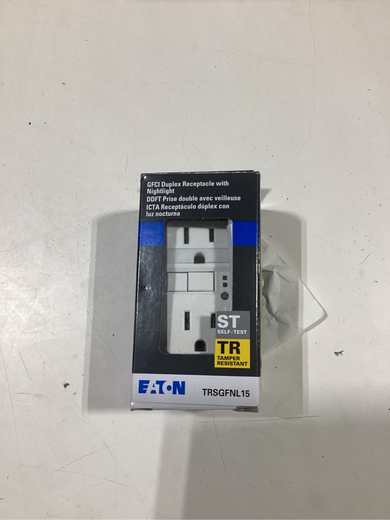 Condition photo showing Good Condition for Eaton GFCI Duplex Receptacle Electrical Outlet TRSGF15 NEW Free Ship
