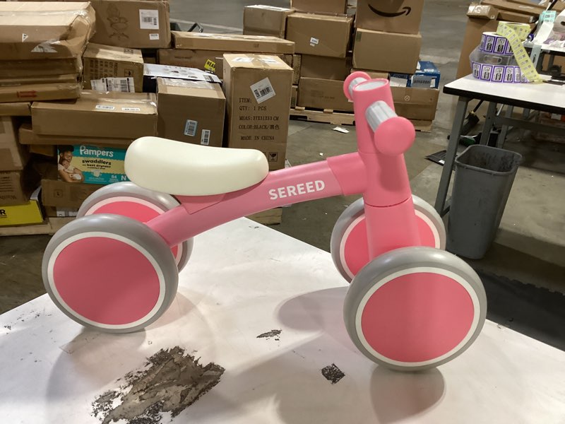 Condition photo showing Good Condition for sereed baby balance bike for 1 year old boys girls 12-24 month toddler balance bike, 4 wheels toddler first bike, first birthday gifts green