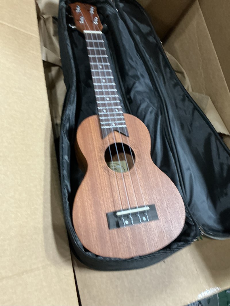Condition photo showing Good Condition for learn to play ukulele soprano starter kit, satin mahogany – includes online lessons, tuner app, and booklet (kala-ltp-s)(similar no same)