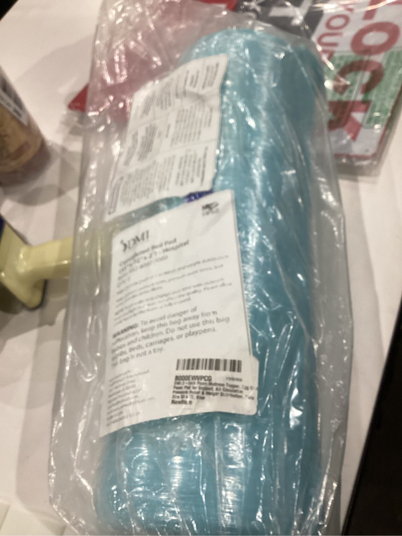 Condition photo showing New/Like New for DMI 2-Inch Foam Mattress Topper, Egg Crate Foam Pad for Support, Air Circulation, Pressure Relief & Weight Distribution, Twin Size 33 x 72, Blue