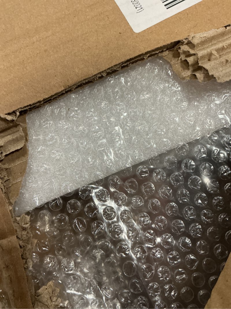 Condition photo showing As Is for Clear Acrylic Record Player Stand with Vinyl Storage, 31.5" L x 11.8" W x 30.7" H, 3 Tier Side Turntable Table with Large Album Shelf, Modern End Table Bookshelf for Living Room, Bedroom