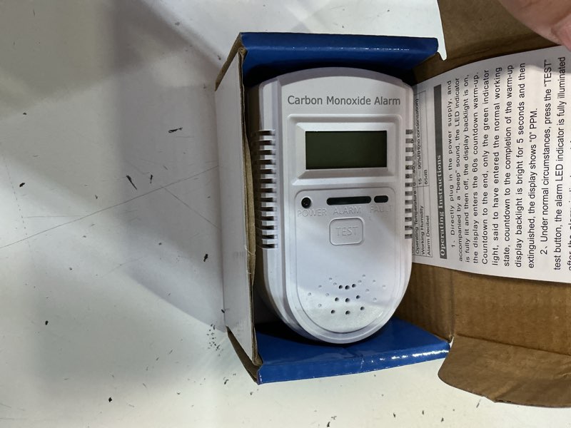 Condition photo showing Good Condition for carbon monoxide detector plug in wall?co gas monitor alarm detector with digital display sound & light warning for home/workplace/travel