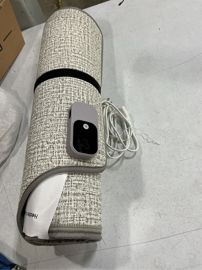 Condition photo showing As Is for under desk heater & space heater for indoor use,leg foot feet warmer for office home quiet, small portable personal office heater accessories,essentials supplies for women men gifts medium medium grey