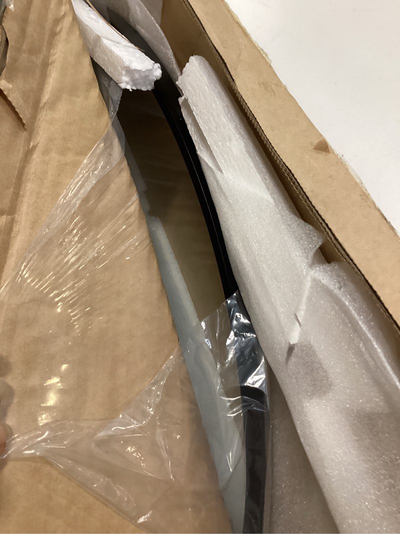 Condition photo showing New/Like New for Arched Wall Mirror, 20x30 inch Black Arch Mirror, Arch Bathroom Mirrors Metal Frame, Arched Mirrors for Living Room, Bathroom, Hallway, Bedroom. Black 30"L x 20"W