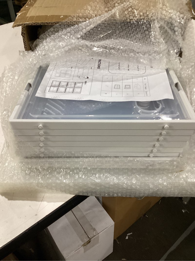 Condition photo showing New/Like New for amllas 8 pack shoe boxes clear plastic stackable, large shoe storage organizer with lids,drop side shoe containers for entryway,sneaker storage fit up to us size 13 (13’’x 10.6”x 8.3”)