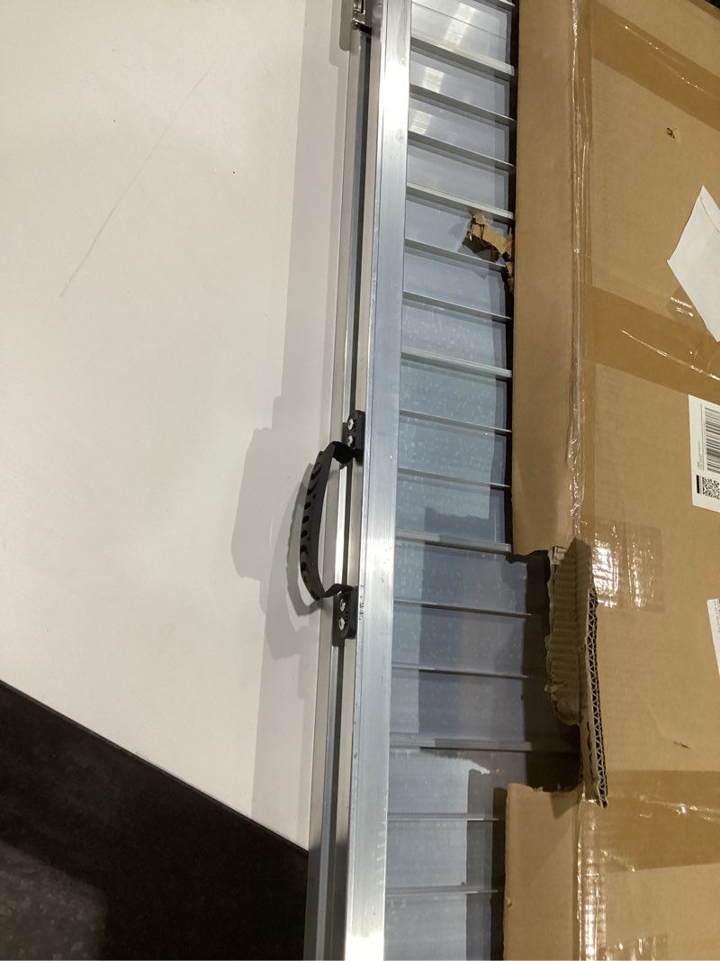 Condition photo showing New/Like New for 4 Feet Portable Wheelchair Ramp, Lightweight Aluminum Folding Handicap Ramp with Handle, Non-Slip Door Threshold Wheelchair Ramps for Home, Wheel Chair Ramp for Home Steps, Stairs, Doorways 4FT(Using height 4-12 inch)