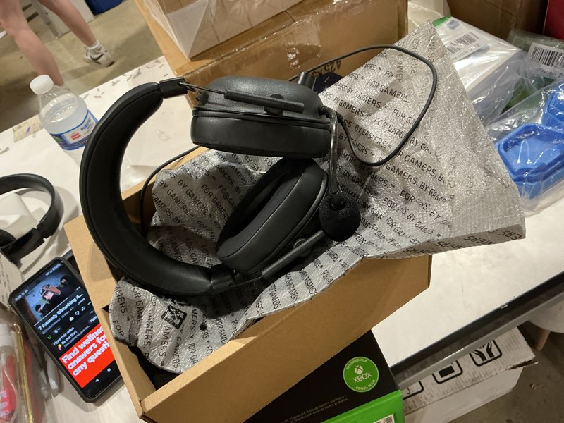 Condition photo showing Good Condition for gaming headset with microphone for pc, xbox one series x/s, ps4, ps5, switch, stereo wired noise cancelling over-ear headphones with mic, similiar productrgb, for computer, laptop, mac, nintendo (blue)