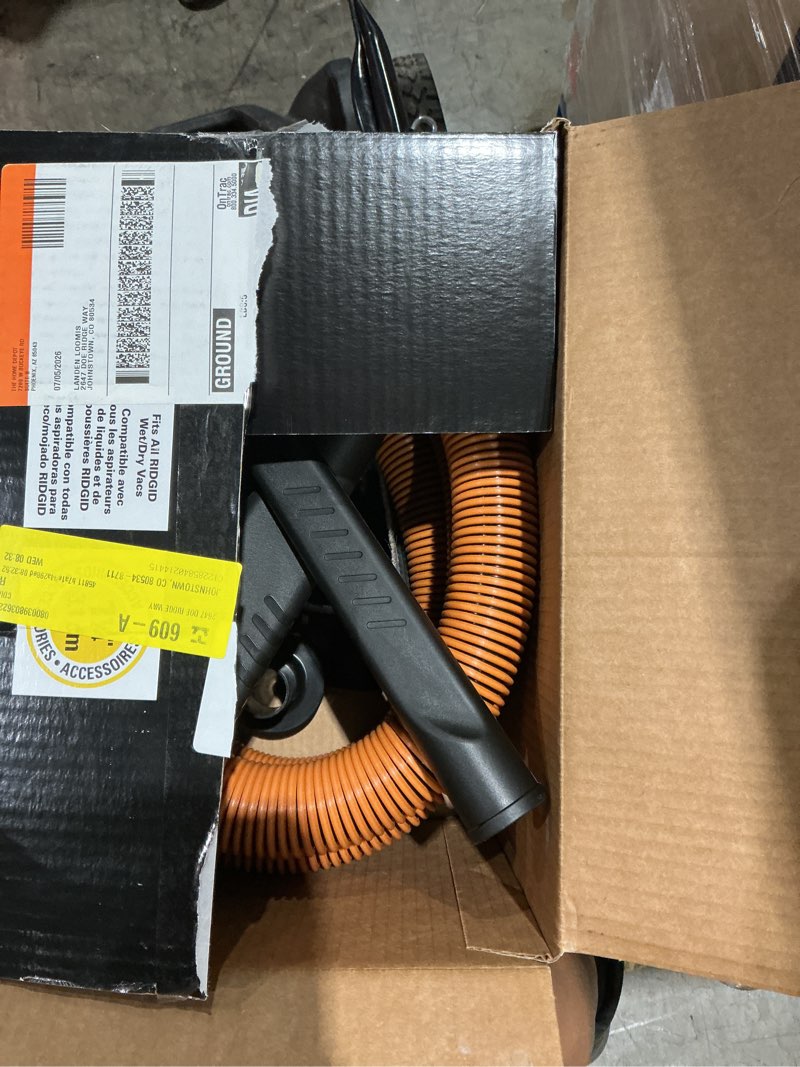 Condition photo showing As Is for ridgid 1-1/4 in. vt2534 premium car cleaning kit accessory shop vacuum attachments for ridgid wet dry vacs