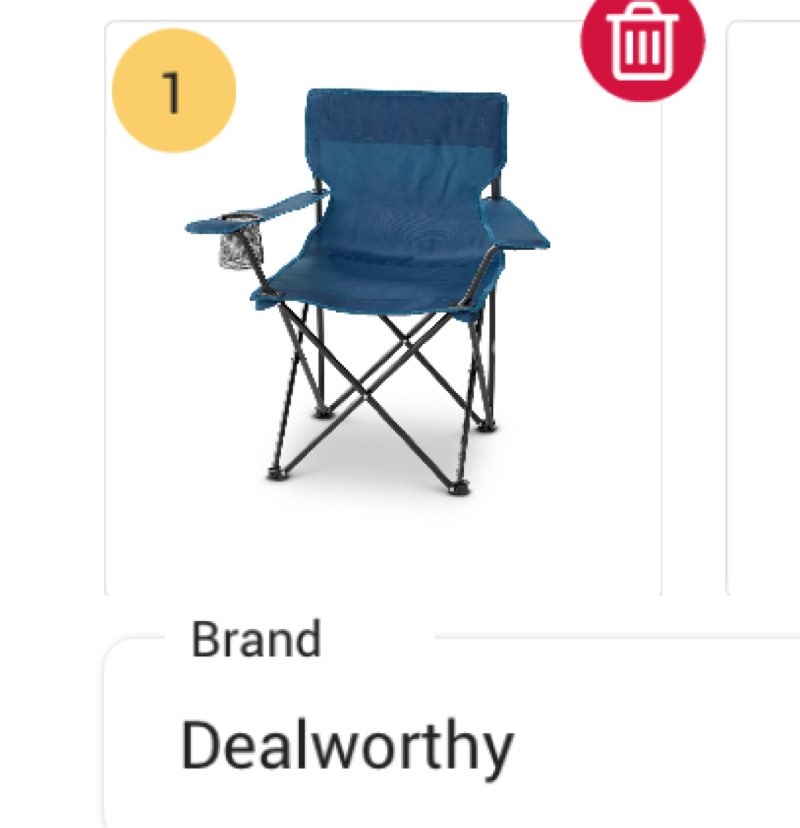 Adult Outdoor Portable Camp Chair - Dealworthy™ Mineral Blue