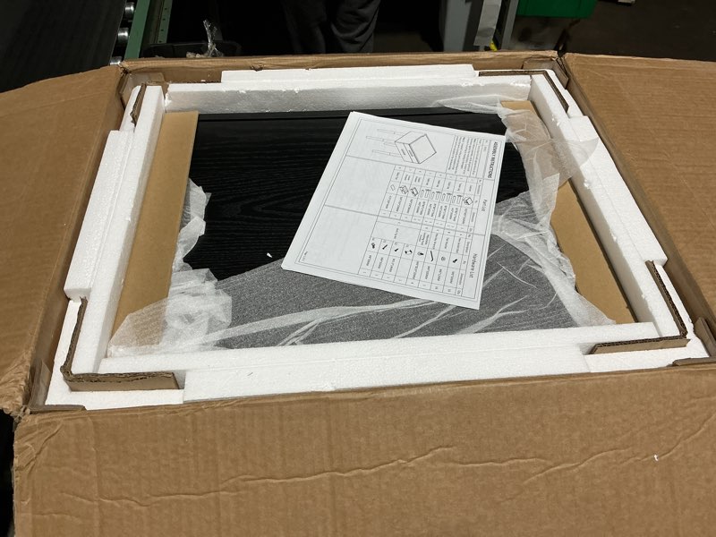 Condition photo showing Good Condition for Muwuele Solid Wood Small Vanity Desk with Mirror and Lights, Narrow Makeup Vanity for Small Space, Flip Top Vanity Side Table, 3 Color Modes & Adjustable Brightness, 19.6" Slim Dressing Table, Natural Natural 19.6" Wide