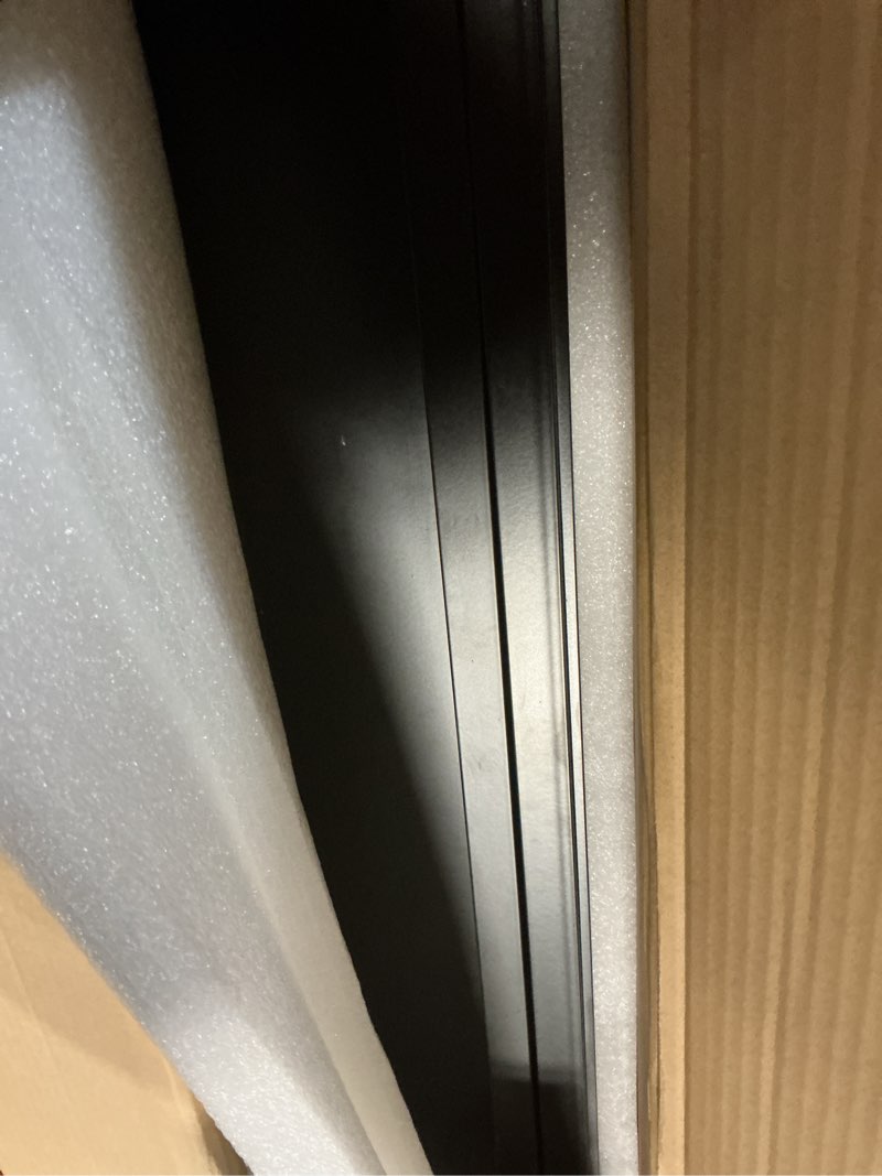 Condition photo showing As Is for 16x24 Inch Medicine Cabinet Mirror for Bathroom Recessed Medicine Cabinet with Mirror or Surface Wall-Mounted Aluminum Alloy Framed Bathroom Cabinet Mirror Black Metal Black 16"x24"