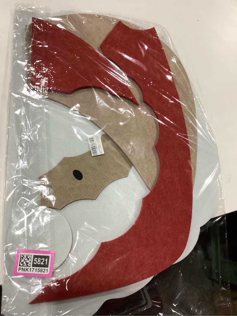 46x24 inches Large Felt Board, Puzzle Christmas Santa Decoration Cork Board, 0.9cm Thick Bulletin Board with Adhesive Nano Tape, Removable Wall Decoration for Home, Living Room, Bedroom, Door - Red Red 46x24 inches