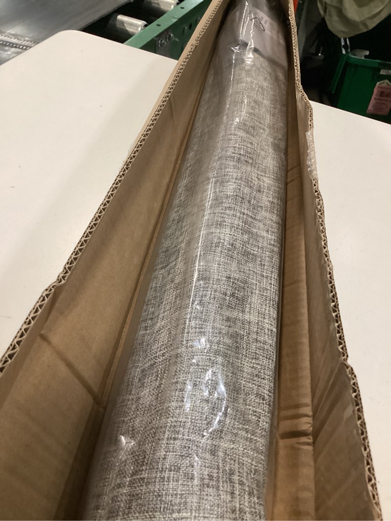 Condition photo showing Good Condition for no drill cordless roman shades for windows, 34" w × 64" h - light filtering - linen - grey light filtering - linen - grey 34" w × 64" h