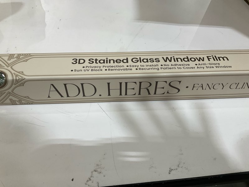 Condition photo showing Good Condition for 3D stained glass window film