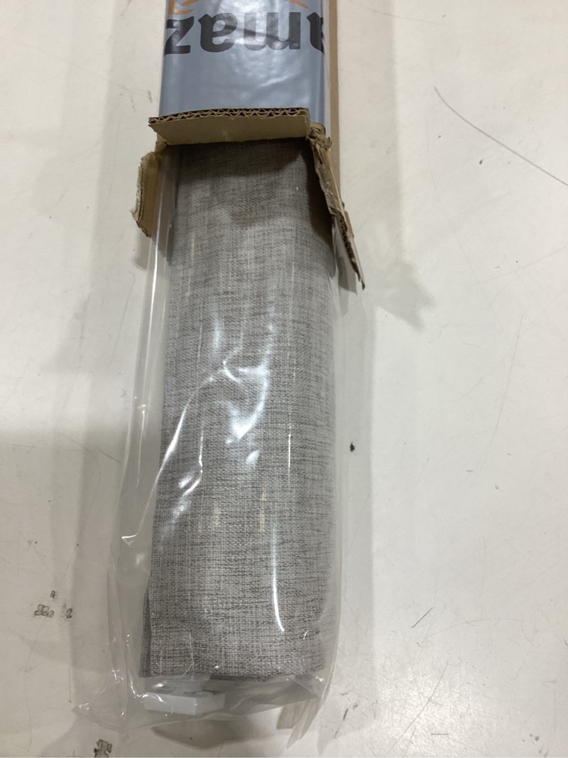 Condition photo showing Good Condition for lazblinds no tools no drill cordless roman shades for windows, blackout thermal insulated uv blocking window blinds, room darkening fabric blinds for indoor windows, 29'' w x 48'' h, grey blackout - grey 29" w x 48" h