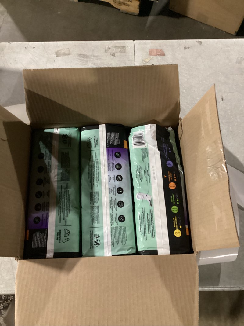 u by kotex clean & secure overnight maxi pads, 30 count (packaging may vary)