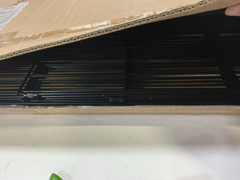 Condition photo showing Good Condition for peekaboo dog pen pet playpen dog fence indoor foldable metal wire exercise puppy play yard pet enclosure indoor outdoor 8 panels 36 inch with bottom pad/top cover(black 36 bottom cover) playpen + bottom pad 8 panels 36"h