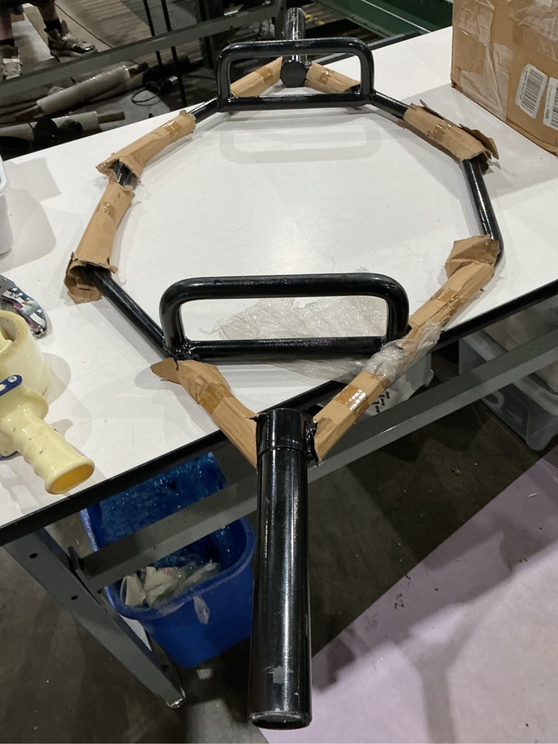Condition photo showing Good Condition for cap olympic trap bar | heavy-duty hex shrug & deadlift weight bar