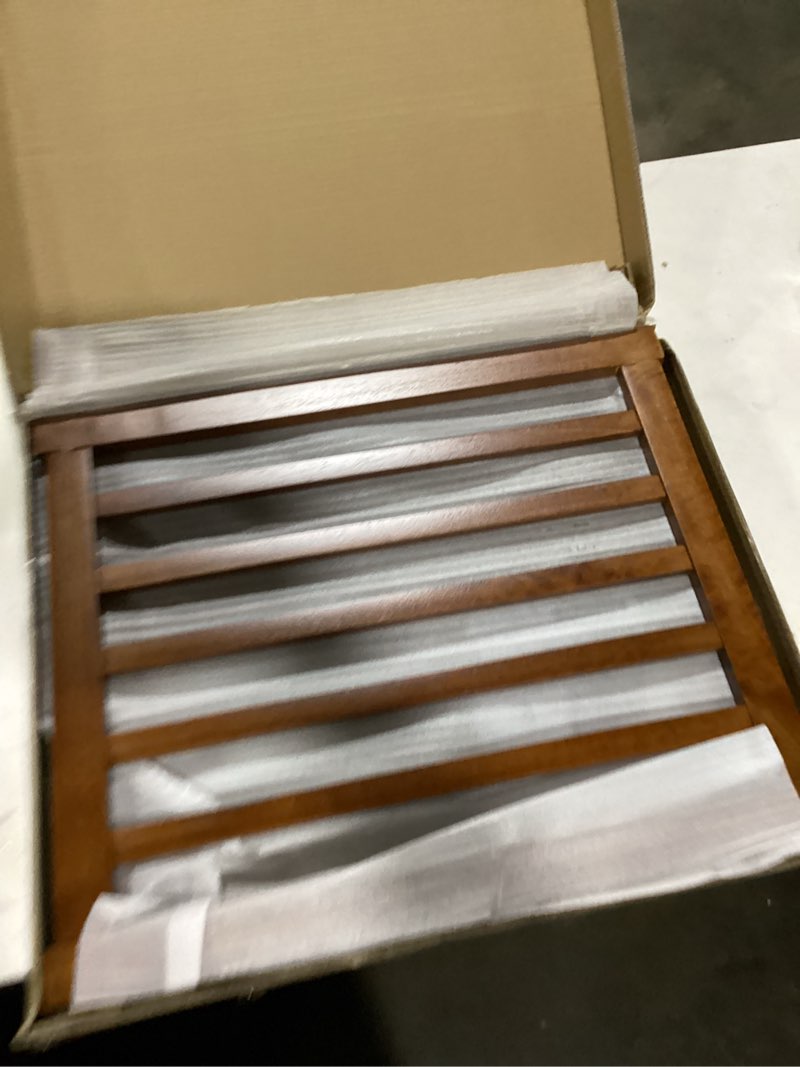 Condition photo showing Good Condition for LZRS 3-Panel Wooden Free Standing Foldable Dog Gate Indoor – 24" High,Step-Over Safety Pet Gate for Doorways, Stairs, Hallways, Indoor Dog Barrier for Small to Medium Dogs & Puppies, Oak Brown Oak 24"Height-3 Panel